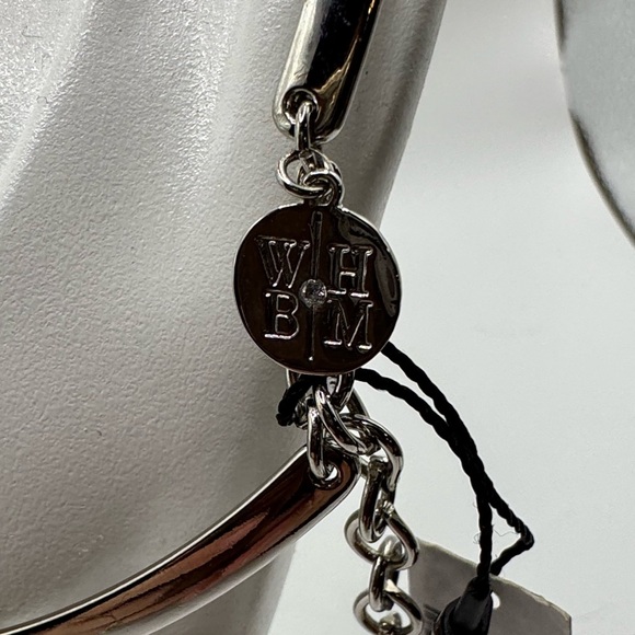 White House Black Market Silver Necklace with Dark Accents - Picture 4 of 5